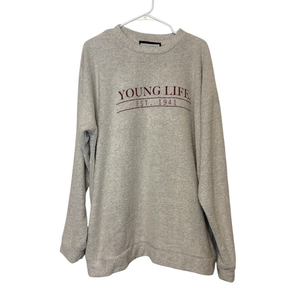 Wooly Threads Young Life Sweatshirt Cozy Oversized Classic Crewneck XXL